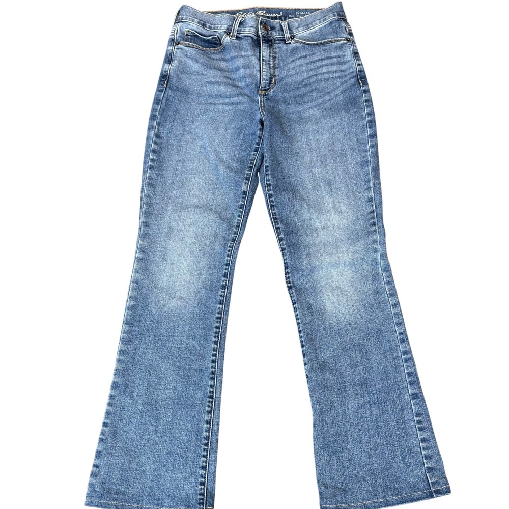 Eddie Bauer Voyager Jeans Womens 6 High Rise Bootcut Stretch Denim Blue